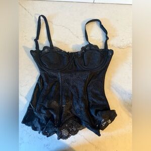 Victoria's Secret Black Lace Corset